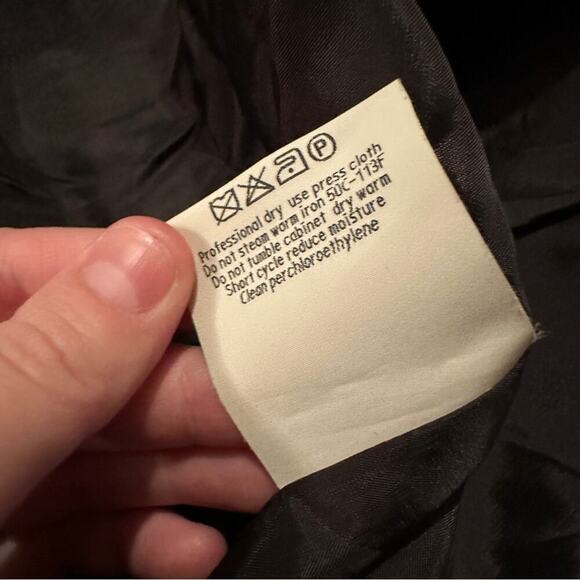 Giorgio Armani Wool Dark Gray Single Button Double Breasted Blazer Sz 40 - Picture 8 of 10